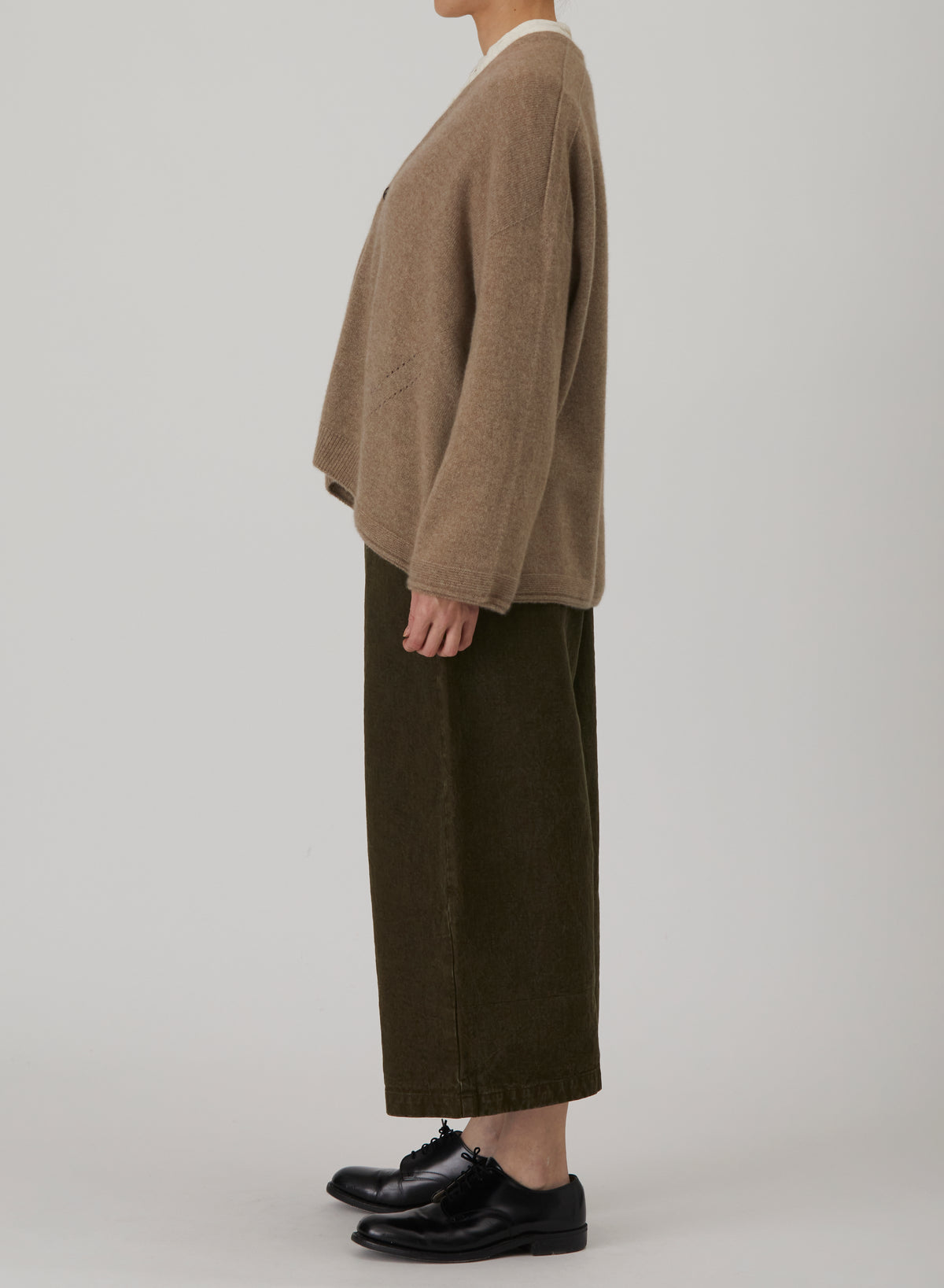 Pure Cashmere 100% Eyelet Square Cardigan
