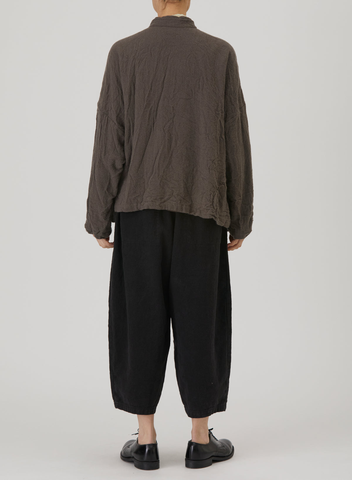 カシミヤボイル レイヤードカラージャケット