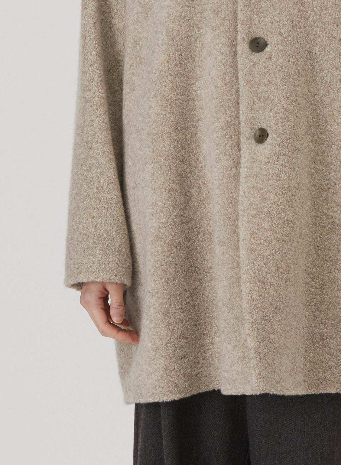 Relax cashmere ハーフコート