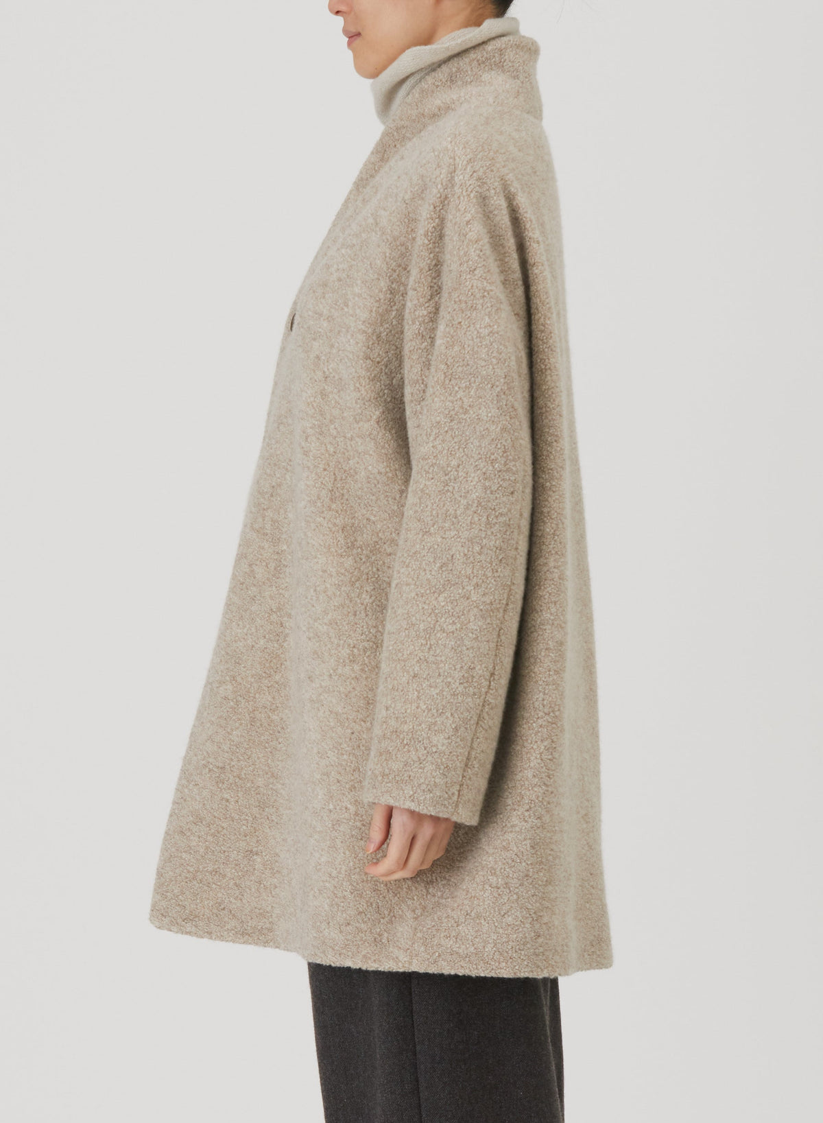 Relax cashmere ハーフコート