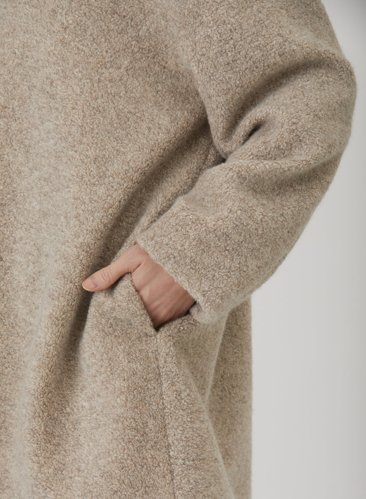 Relax cashmere ハーフコート