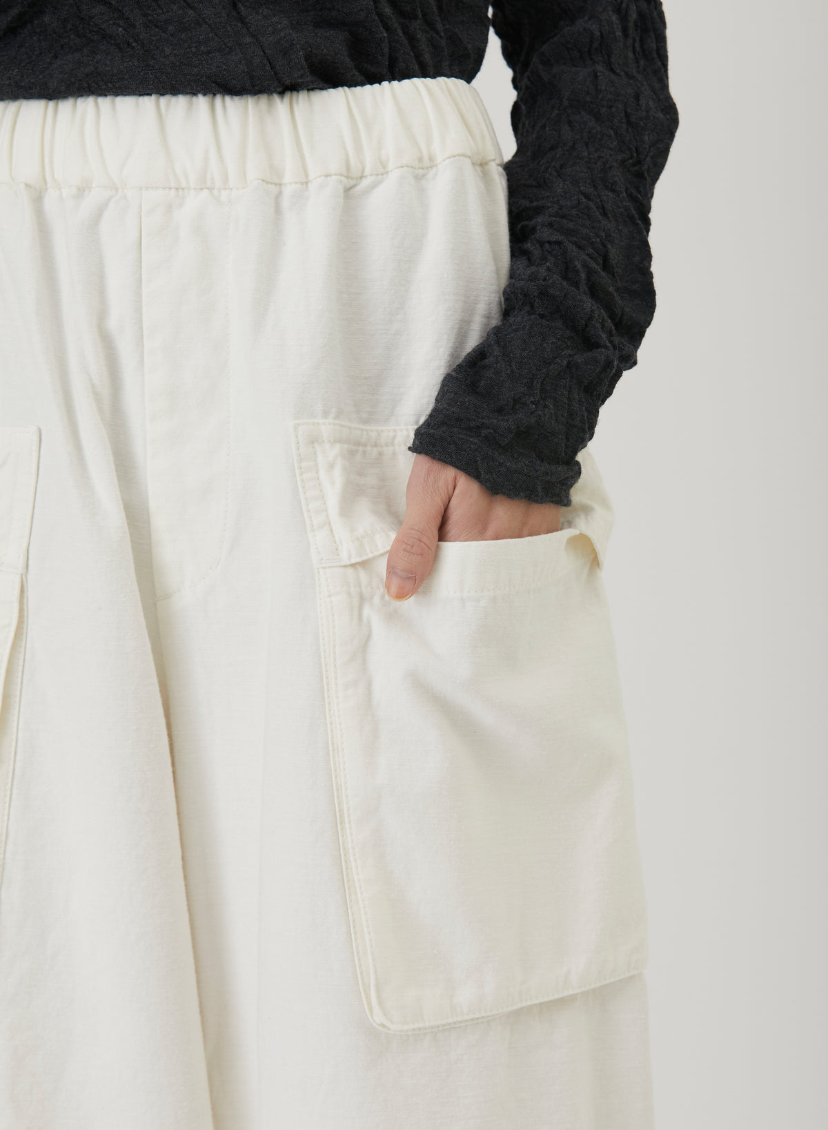 バックサテン裏針布起毛 ワークパンツ