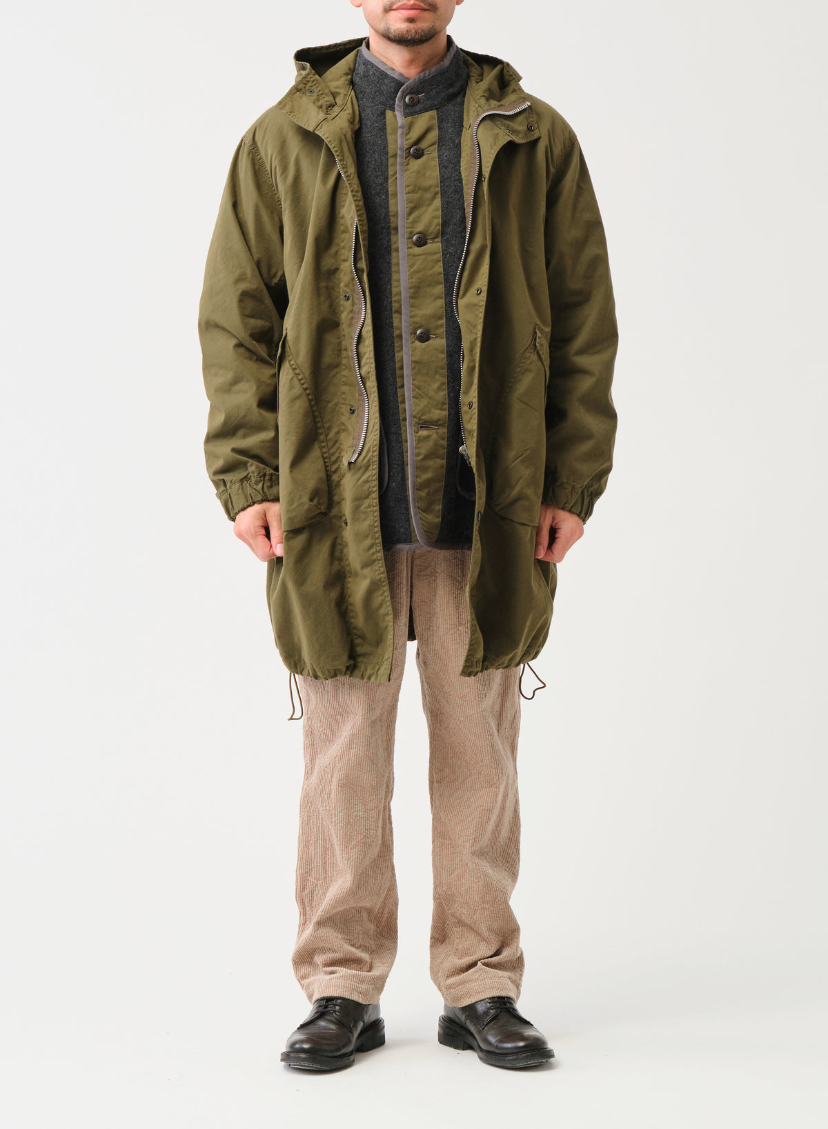 CO/NYオックス3WAYフーデットコート