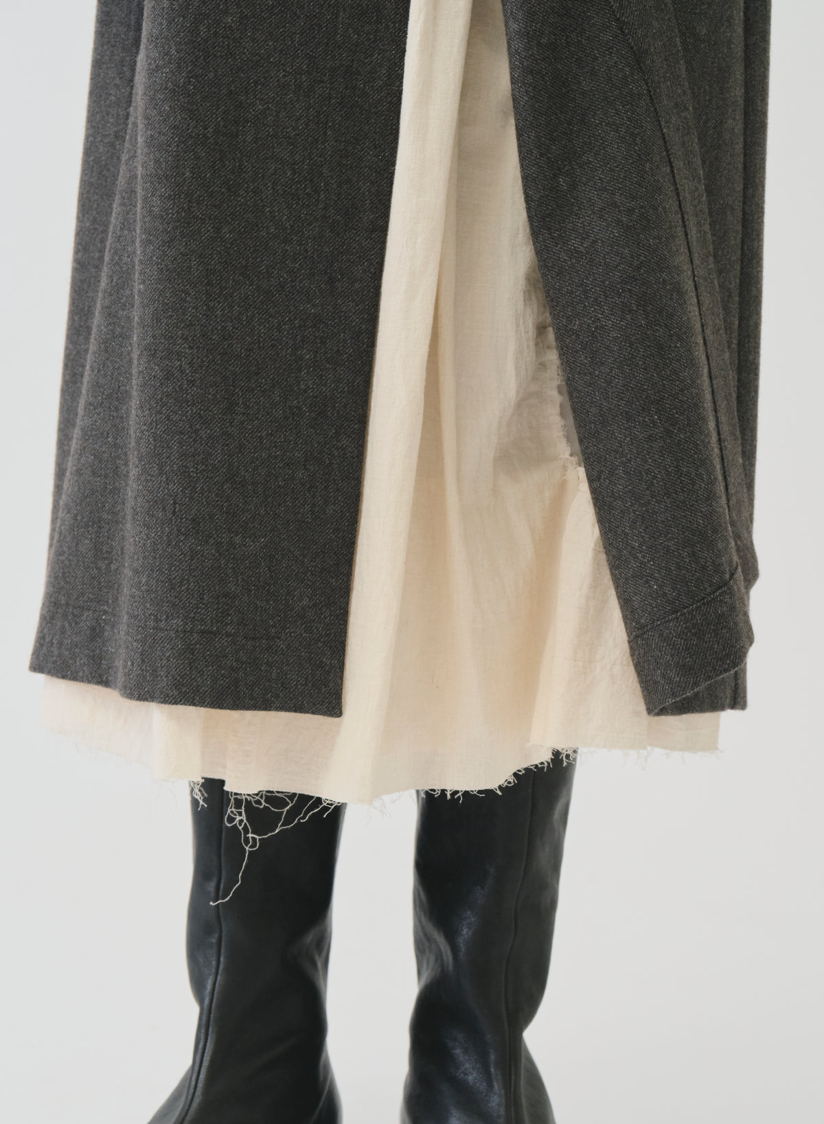 ECO WOOLプレミアムツイードスカート