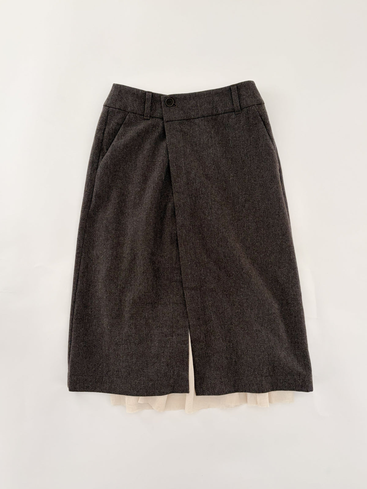 ECO WOOLプレミアムツイードスカート
