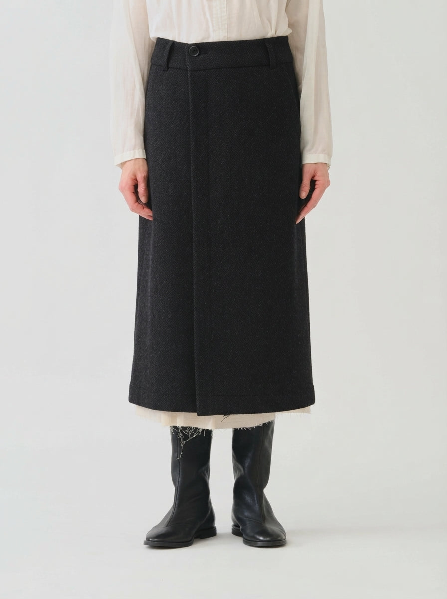 ECO WOOLプレミアムツイードスカート