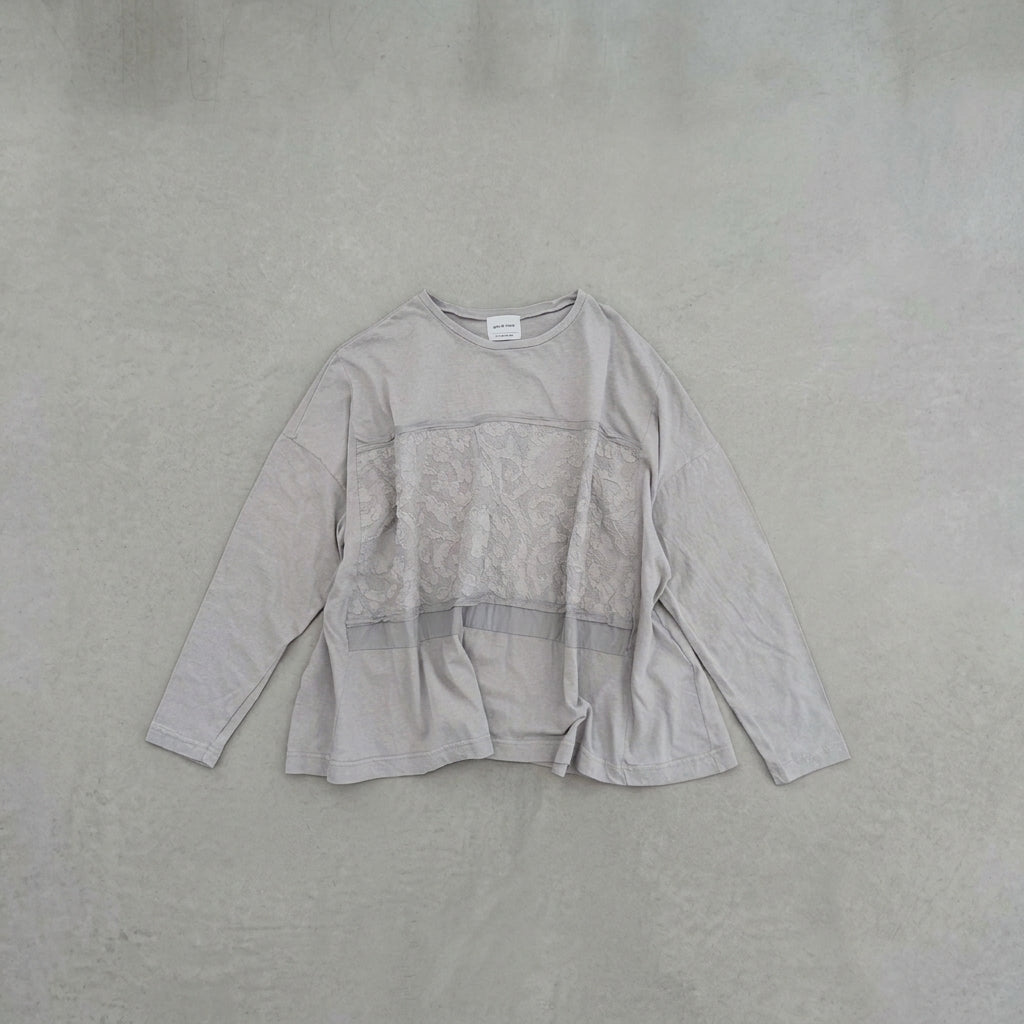 [Online Exclusive] Raffy & MVS Jacquard Material Mix Wide Pullover