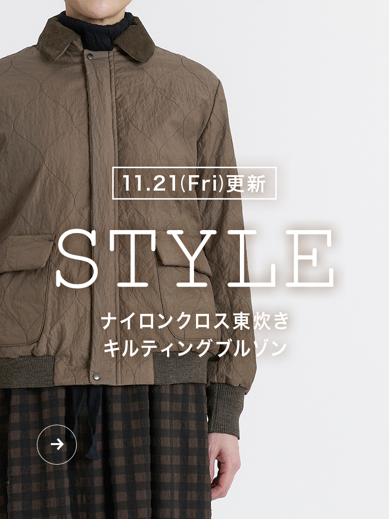 パドカレ・ナイロンジャケット ナイロンクロス東炊き キルティングブルゾン | pas de calais