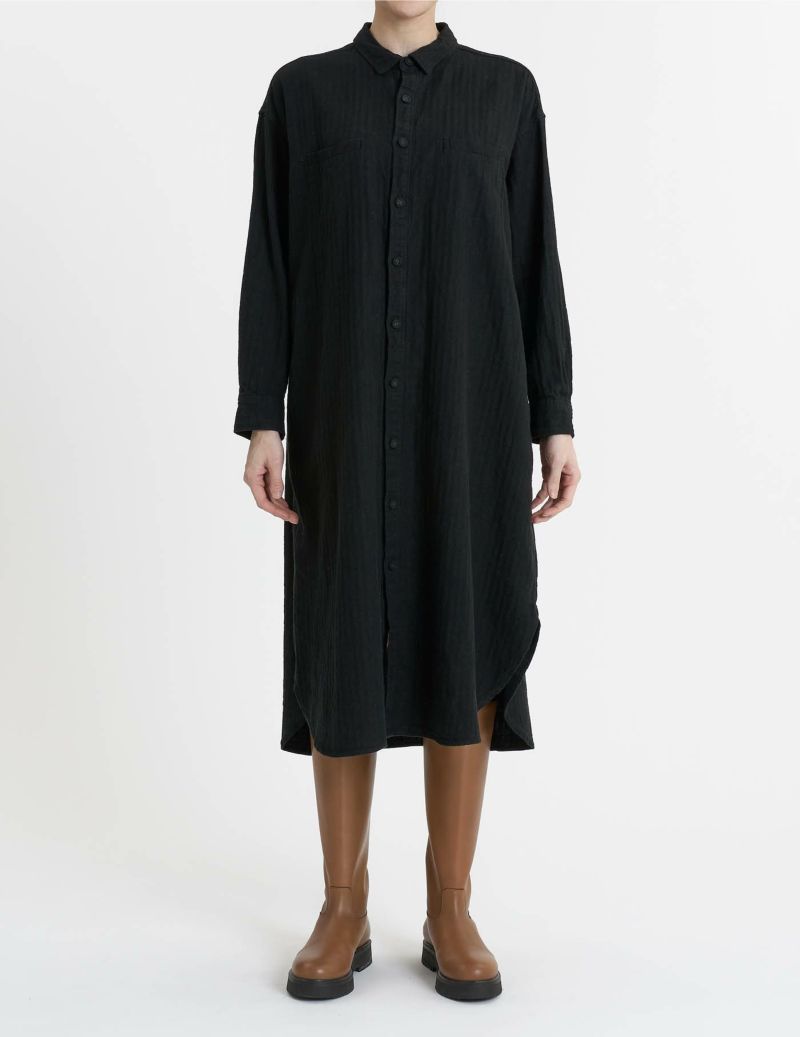 リネン綿ヘリンボン ワンピース | pas de calais（パドカレ）の公式